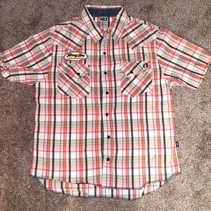 Hang Ten plaid short sleeve button down
